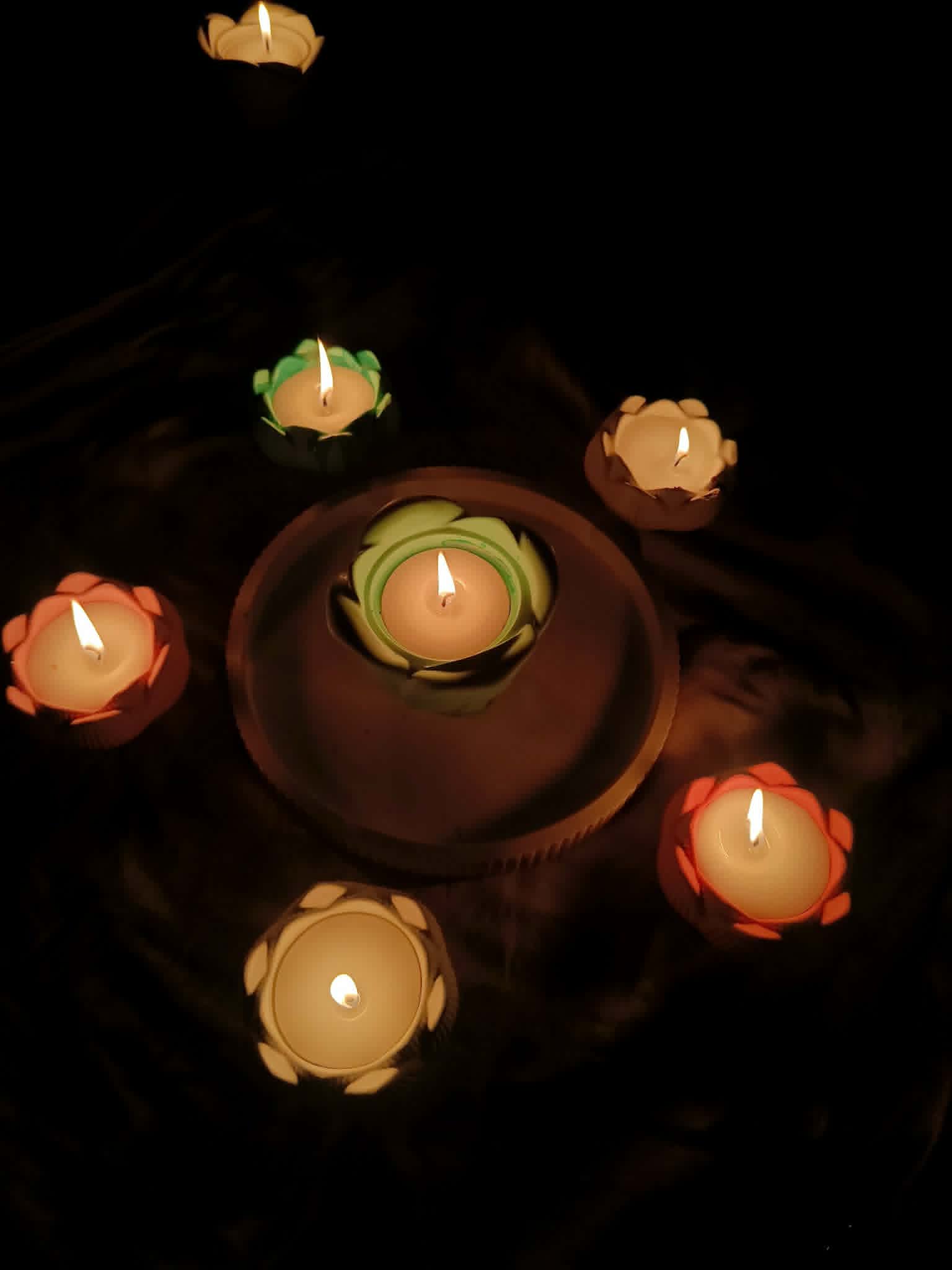 Flower Candle Night